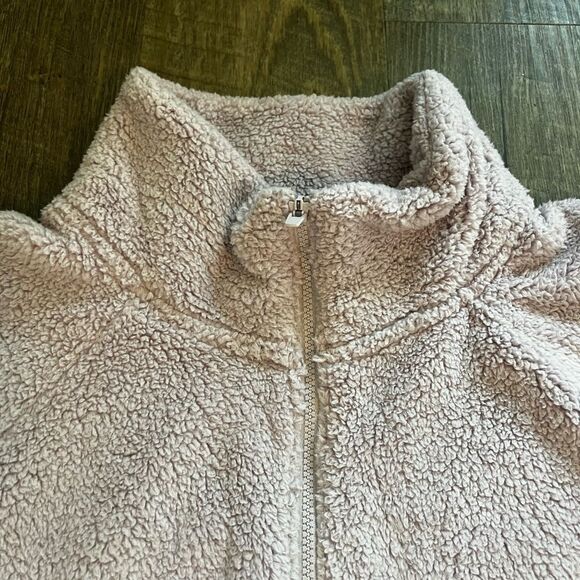 Athleta Womens Tugga Sherpa Jacket Full Zip Cream Fleece 3X NWT - Picture 4 of 13